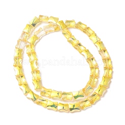 Прозрачные стеклянные бусины гальваническим пряди&nbsp;LS-EGLA-H103-HP01