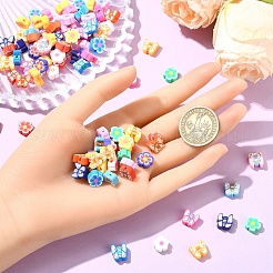 100шт 2 стиля ручной работы бусины из полимерной глины&nbsp;CLAY-YW0002-39