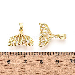 Латунные микропаве прозрачные подвески с фианитом&nbsp;KK-N259-07G