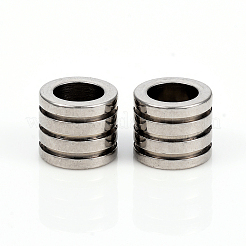 Европейские бусины из нержавеющей стали 201&nbsp;LS-STAS-I149-33B