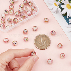 Бусины ручной работы бусины золотого песка&nbsp;LAMP-BBC0001-02B