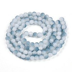 Стеклянные бусины кракле&nbsp;GLAA-N009-8mm-06