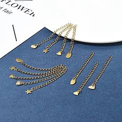 12 шт. 4 стиля удлинитель цепи из нержавеющей стали 304&nbsp;FIND-FS0002-96A