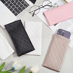 4шт 4-цветный прямоугольный чехол для очков из искусственной кожи&nbsp;ABAG-CN0001-19