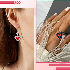 20 шт. окрашенные стеклянные бусины&nbsp;LAMP-SC0001-66