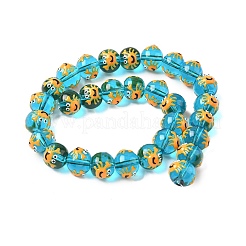 Бусины из эмали ручной работы на морскую тематику&nbsp;LAMP-D304-02I