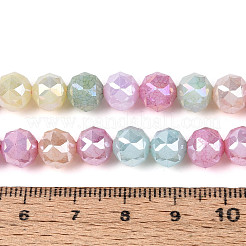 Антикоррозийные гальванические стеклянные бусины&nbsp;GLAA-N064-8mm-01