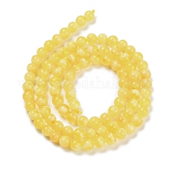 Нити из натуральных бусин из пчелиного воска&nbsp;G-Z100-A01-6mm