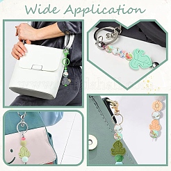 40шт 5 стильных круглых силиконовых бусины с принтом&nbsp;SIL-YW0001-65