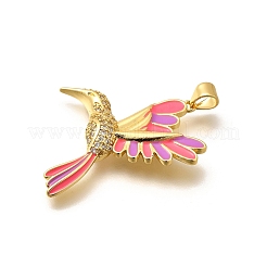 Реечное покрытие латунь микропаве кубический цирконий эмаль подвески&nbsp;X-KK-L226-002G-01