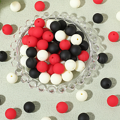 Прорезиненные бусины с имитацией силикона и акрила&nbsp;MACR-PA0001-06B-05