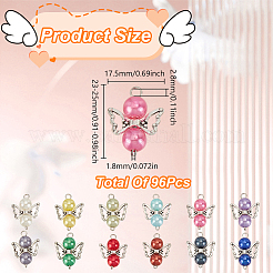 Подвески из акрила и сплава&nbsp;PALLOY-GO00019