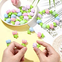 30шт эмалированные акриловые бусины&nbsp;OACR-CJ0002-01