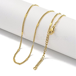 Ионное покрытие (ip) 304 нержавеющая сталь панцирные цепочки ожерелья&nbsp;NJEW-R266-03G