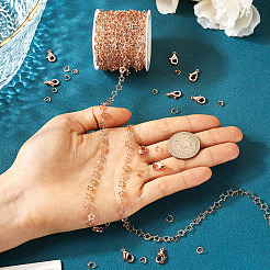 Наборы для изготовления ожерелий и браслетов из латунных звезд и овальных звеньев&nbsp;DIY-TA0011-17