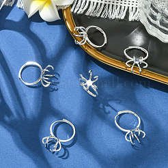 6 шт. регулируемые латунные кольцевые компоненты KK-BBC0021-25