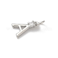 Латунные микропаве прозрачные кубические циркониевые подвески&nbsp;KK-A273-01P