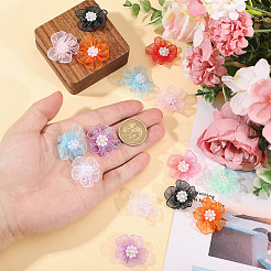 60шт 10-х цветные тканевые цветы&nbsp;DIY-CA0007-77