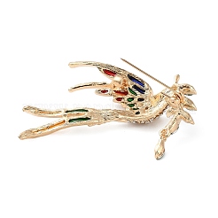 Эмалевые булавки со стразами ласточка/феникс&nbsp;LS-JEWB-G042-01A-G