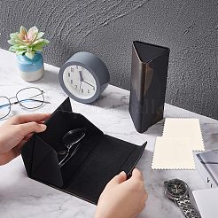 2 шт. футляр для хранения очков из искусственной кожи AJEW-NB0003-42