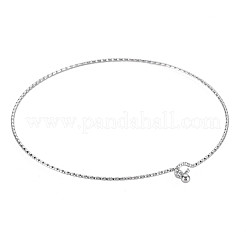 Не тускнеющий текстурированный простой тонкий браслет для девушек и женщин&nbsp;BJEW-N013-005