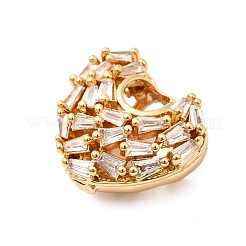 Латунные микропаве прозрачные подвески с фианитом&nbsp;KK-F916-32G