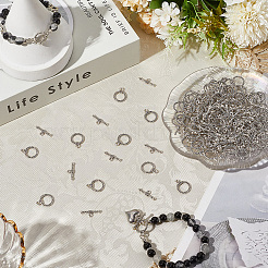 120 комплект застежек-тоглов из сплава в тибетском стиле&nbsp;FIND-SP0003-91