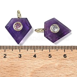 Граненые подвески из натуральных смешанных камней&nbsp;G-F819-03G