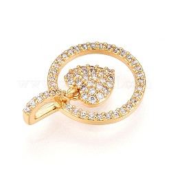 Латунные микро проложить кубического циркония подвески&nbsp;KK-N261-23A-G