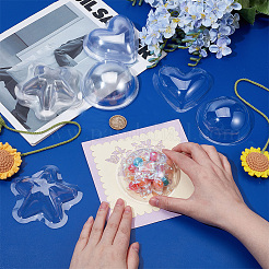 30 шт. 3 стиля прозрачная упаковочная коробка из ПВХ&nbsp;FIND-OC0013-56