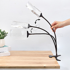 Портативное прямоугольное увеличительное стекло с зажимом&nbsp;AJEW-WH0348-893