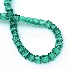 Прозрачные стеклянные бусины&nbsp;LS-GLAA-R167-6x6-01D