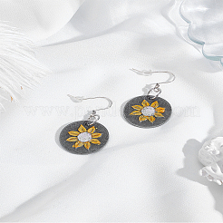 1 пара висячих серег из сплава&nbsp;EJEW-LP0007-110