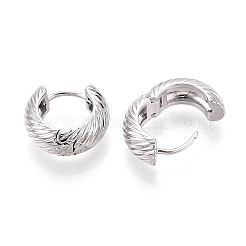 Латунные серьги-кольца&nbsp;EJEW-T048-40P