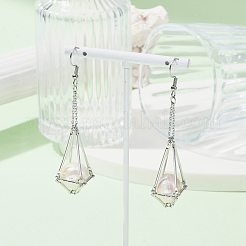 Латунные крючки для сережек с подносом&nbsp;EJEW-JE05582-02