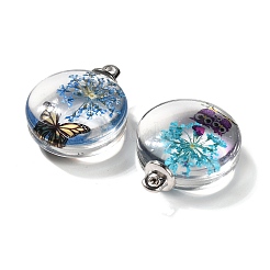 Прозрачные стеклянные подвески&nbsp;GLAA-M048-06