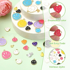 80шт 20 стиля сплава эмалевые подвески&nbsp;ENAM-YW0006-69