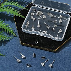 16 шт. латунные серьги-гвоздики&nbsp;KK-FS0001-56P