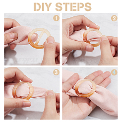 30 шт. 5-х цветные зажимы для шарфа из смолы&nbsp;BUTT-NB0001-86