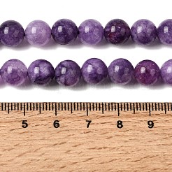 Бусины из натурального белого нефрита&nbsp;G-H348-8mm-05