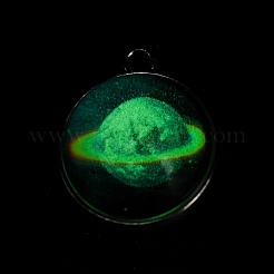 Подвески из светящегося стеклянного шара на тему галактики&nbsp;GLAA-D021-01P-10