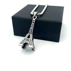 Винтажный кулон в виде парижской Эйфелевой башни из нержавеющей стали 304 для мужчин.&nbsp;EO0985