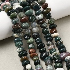 Природные индийский агат бисер пряди самородки&nbsp;G-P091-35