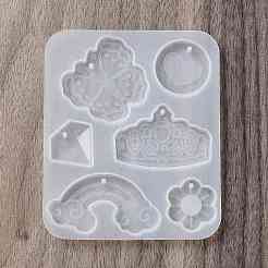 Радуга/бабочка/корона кулон своими руками силиконовая форма&nbsp;X1-DIY-K073-09D