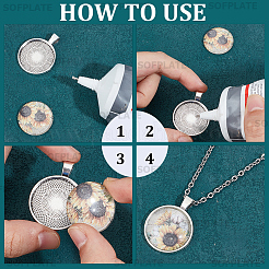 Наборы для изготовления подвесок из сплава в виде купола своими руками&nbsp;DIY-SP0001-60B