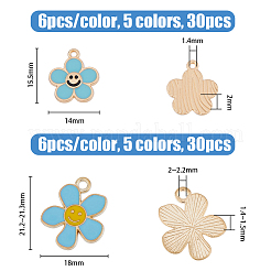 Подвески из сплава эмали 60шт 10 стиля&nbsp;ENAM-HY0002-98