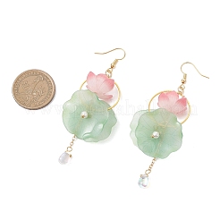 Серьги-подвески из стеклянных и акриловых бусин&nbsp;EJEW-TA00787