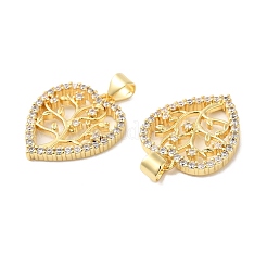 Латунные микропаве прозрачные подвески с фианитом&nbsp;ZIRC-L103-029G