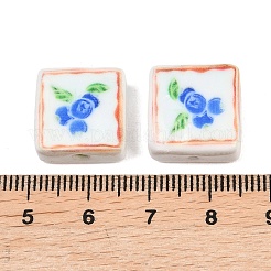 Печатные ручной фарфоровые бусы&nbsp;PORC-G016-04C