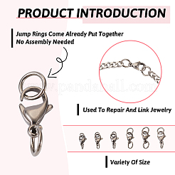 30 шт. 6 стиля карабинов из нержавеющей стали 304&nbsp;STAS-TA0001-83P